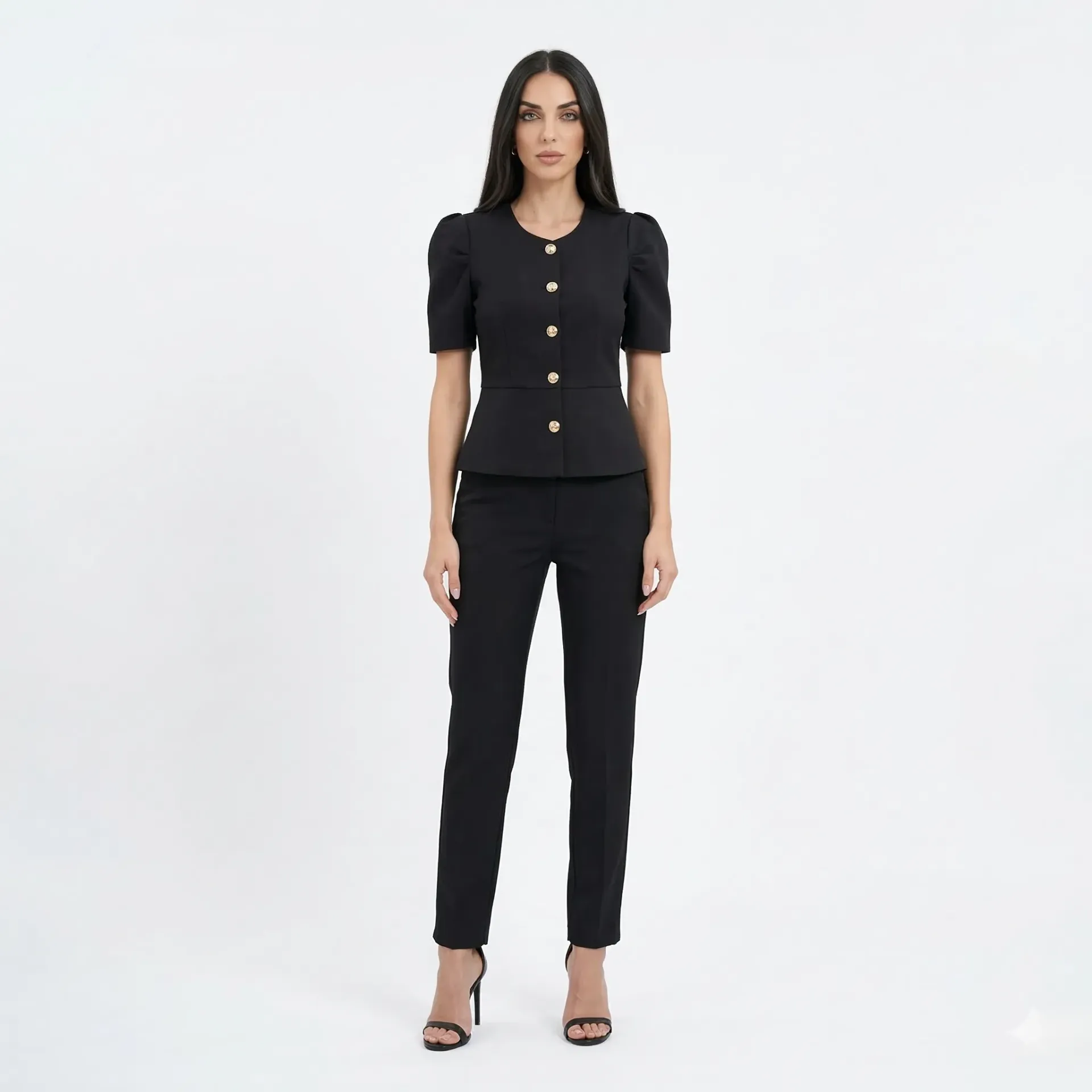 Short Sleeves High End Black Set (S)
