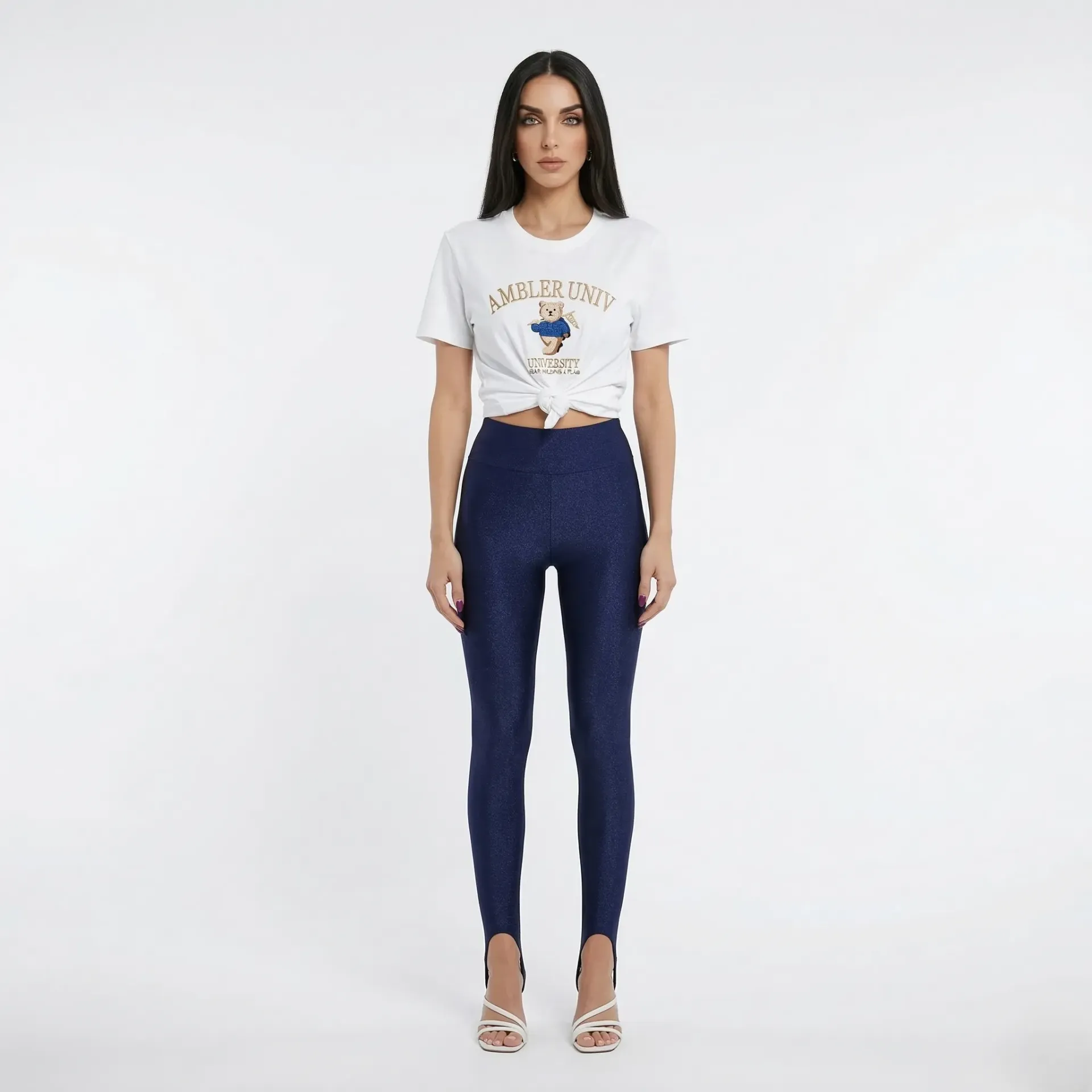 Blue Stirrup Leggings (S)