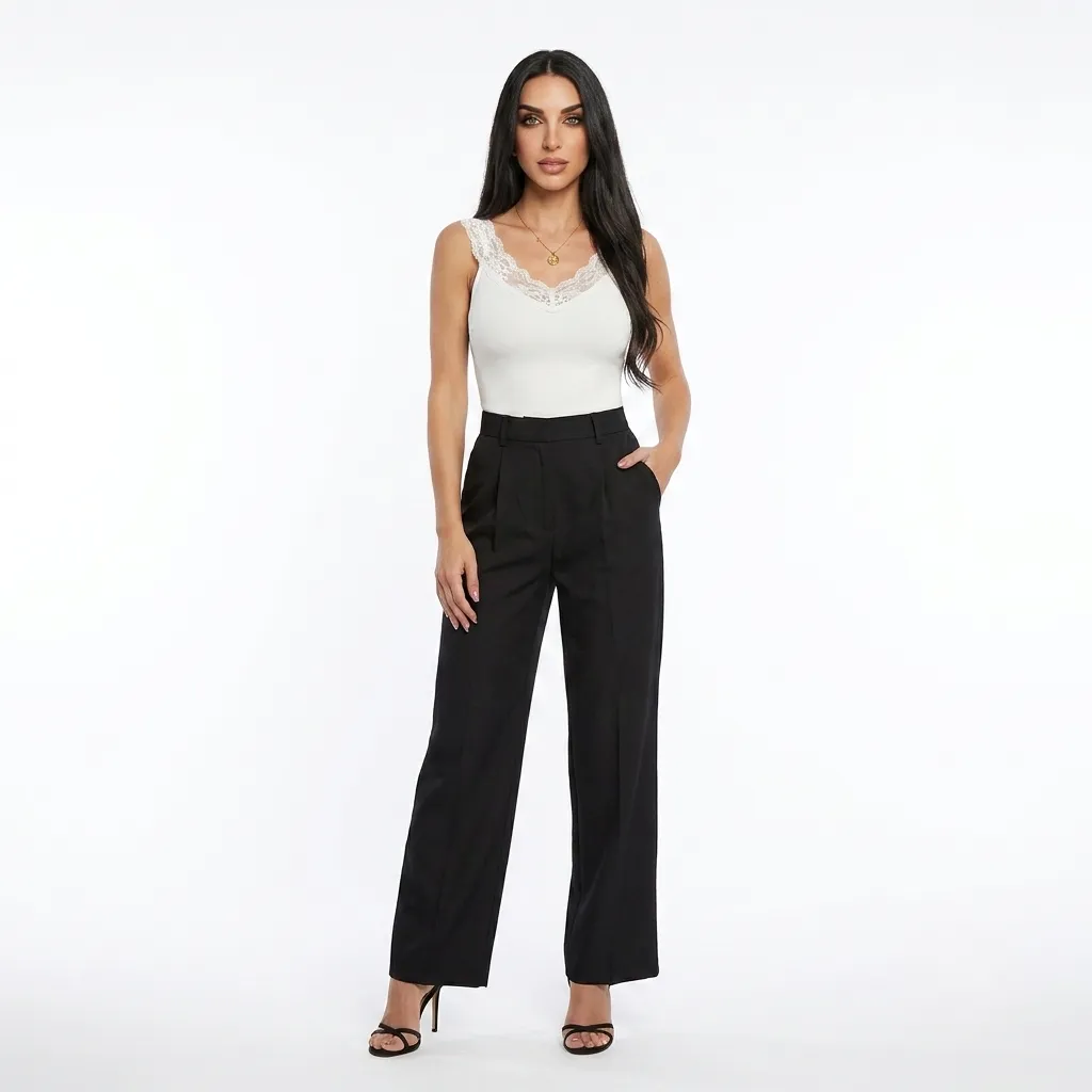 Cotton Basic With Lace Details